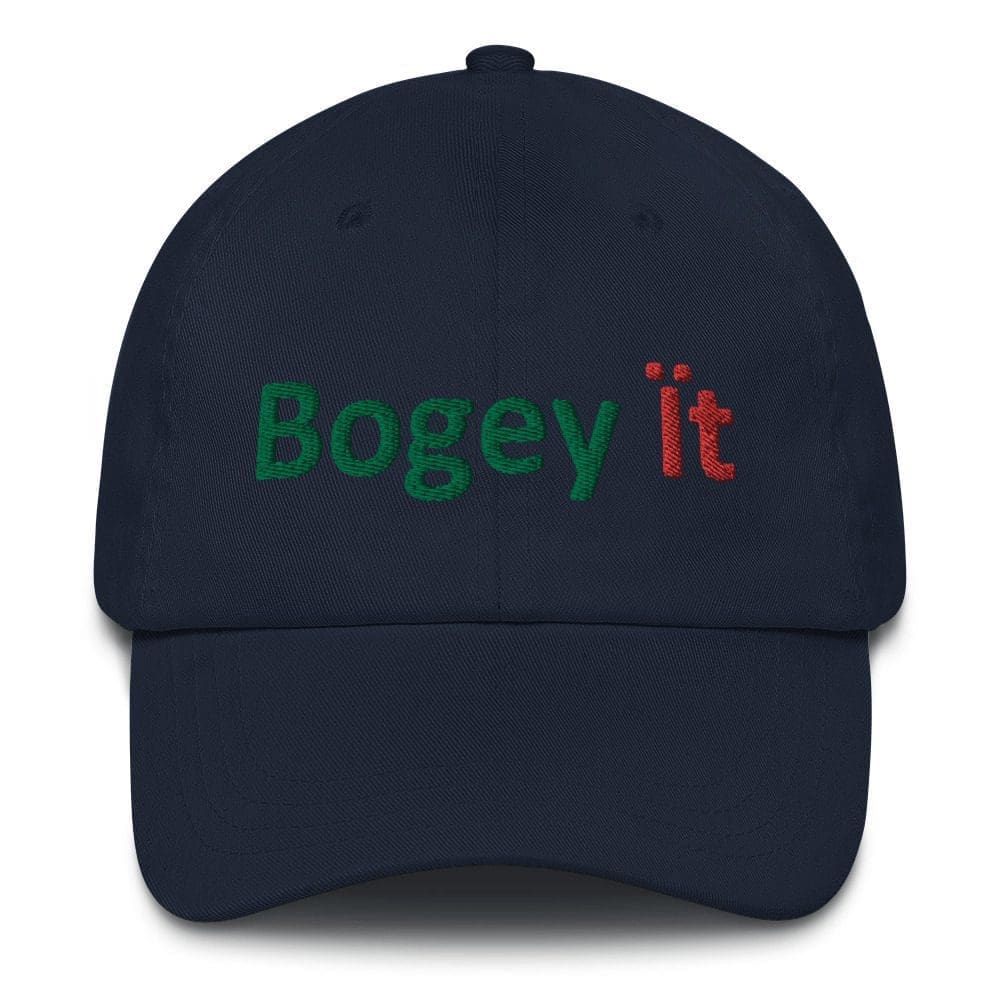 Black cap with "Bogey It" text.
