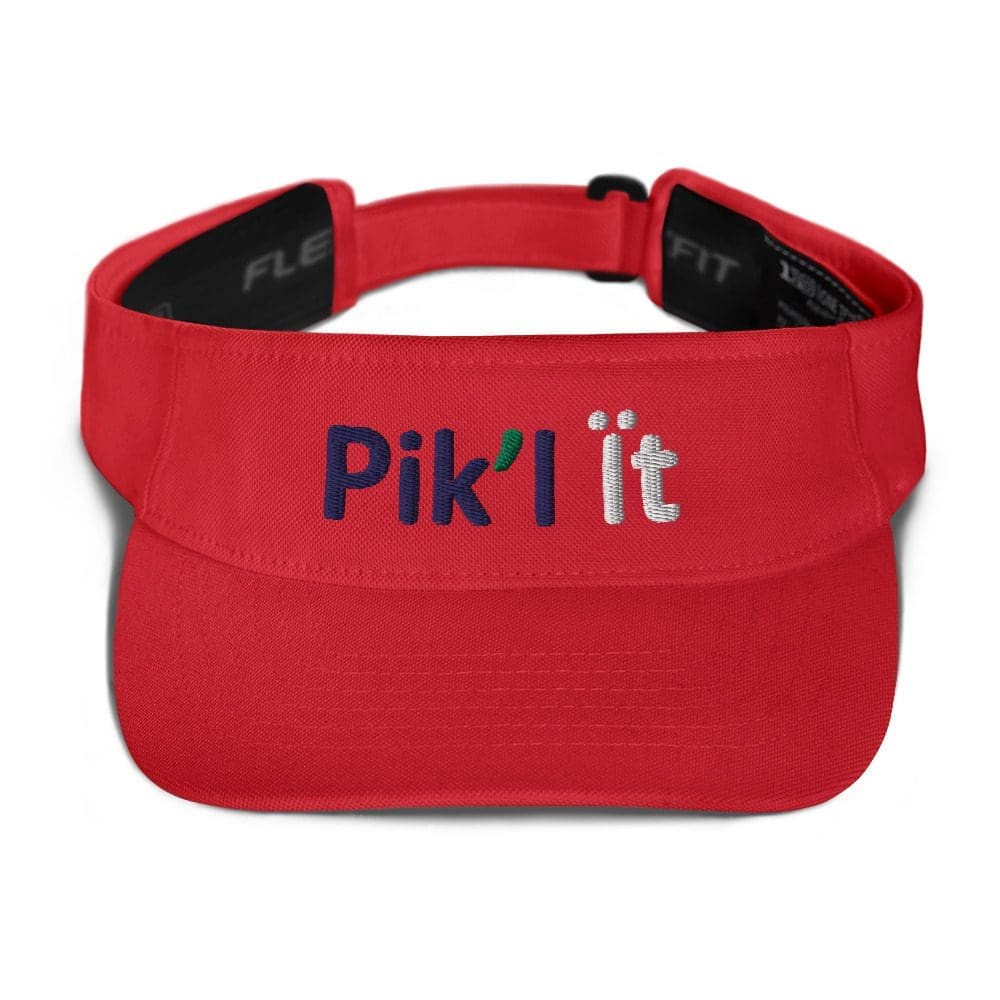 Red visor with "Pik'l it" text.