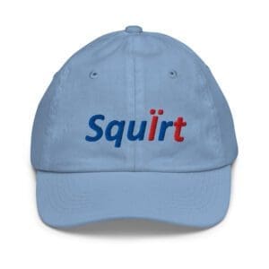 Light blue baseball cap with embroidery