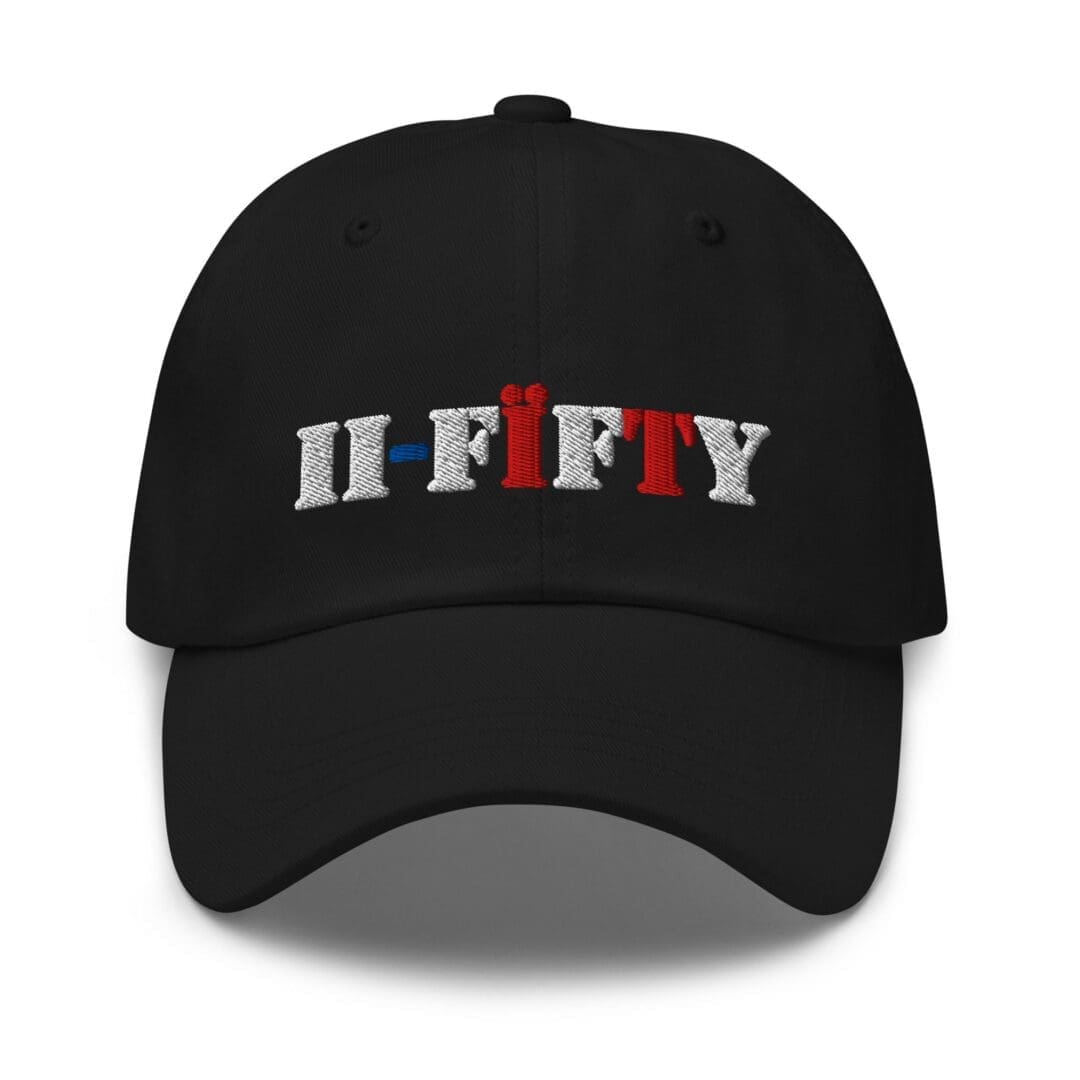 Black cap embroidered with LIBERTY