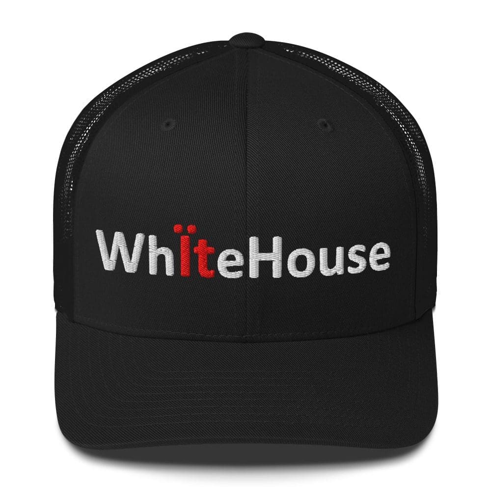 Black hat embroidered "WhiteHouse" with red "it"