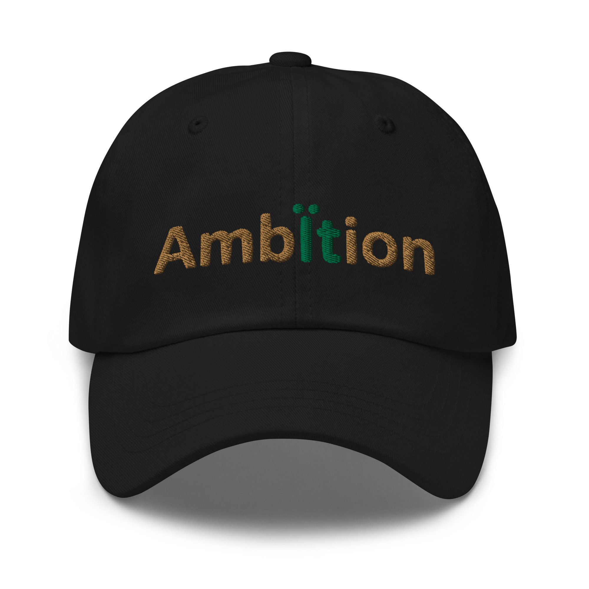 Ambition classic-dad-hat-black-front-64021878e83a1