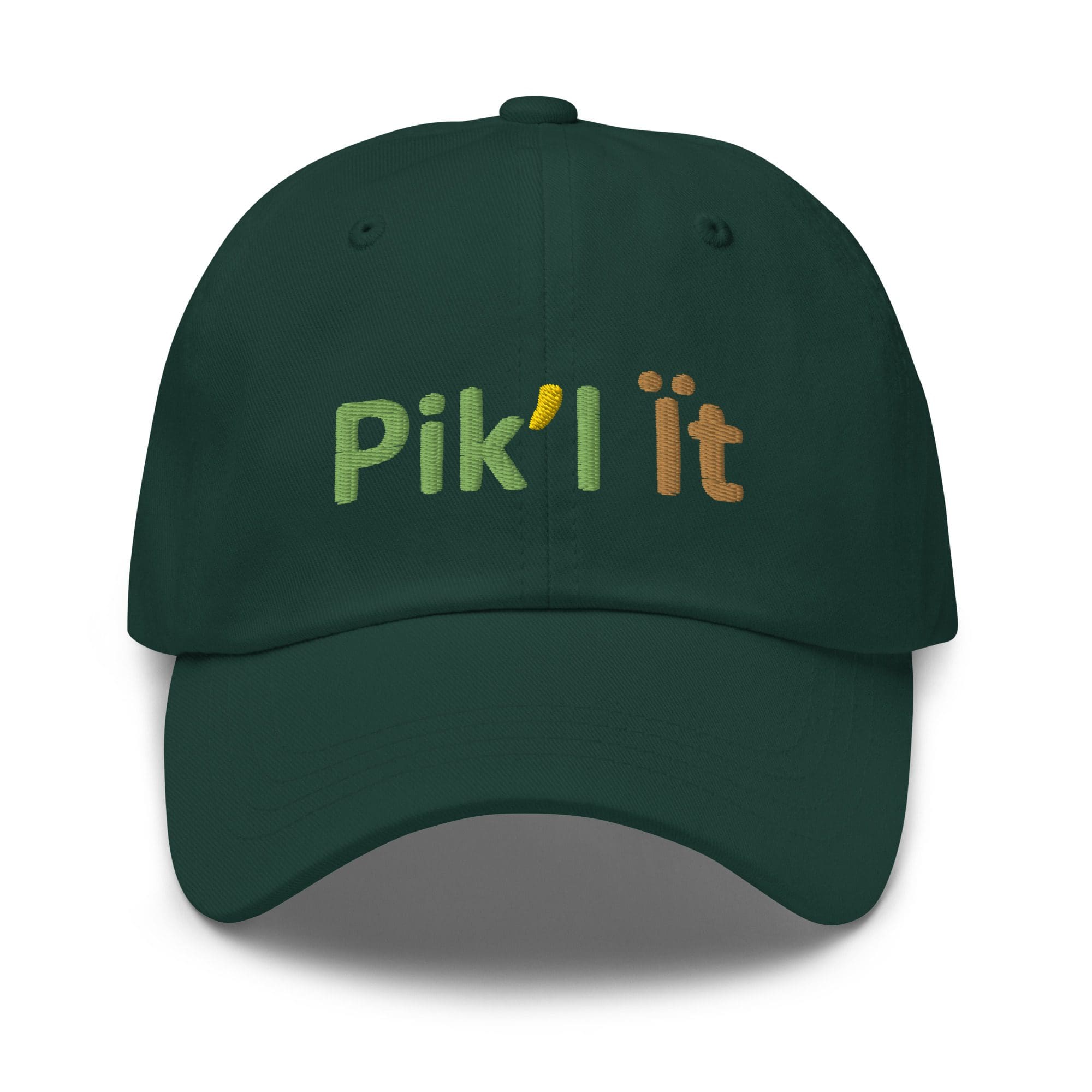 Dark green cap with Pik'lit embroidery